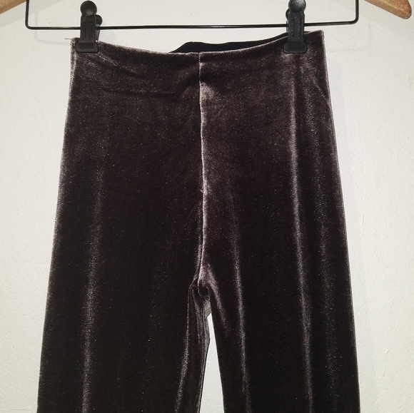 COMMANDO Brown Velvet High Rise Leggings - Picture 4 of 9
